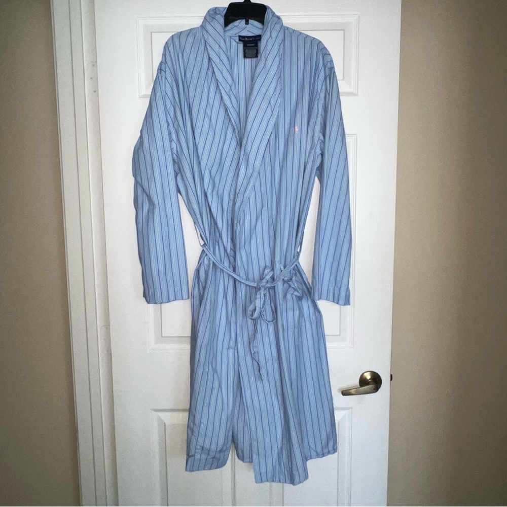 POLO RALPH LAUREN vintage striped men’s robe cotton small